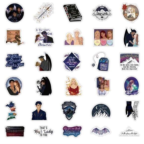 ACOTAR A Court of Thrones Velaris Stickers - Picture 3 of 5